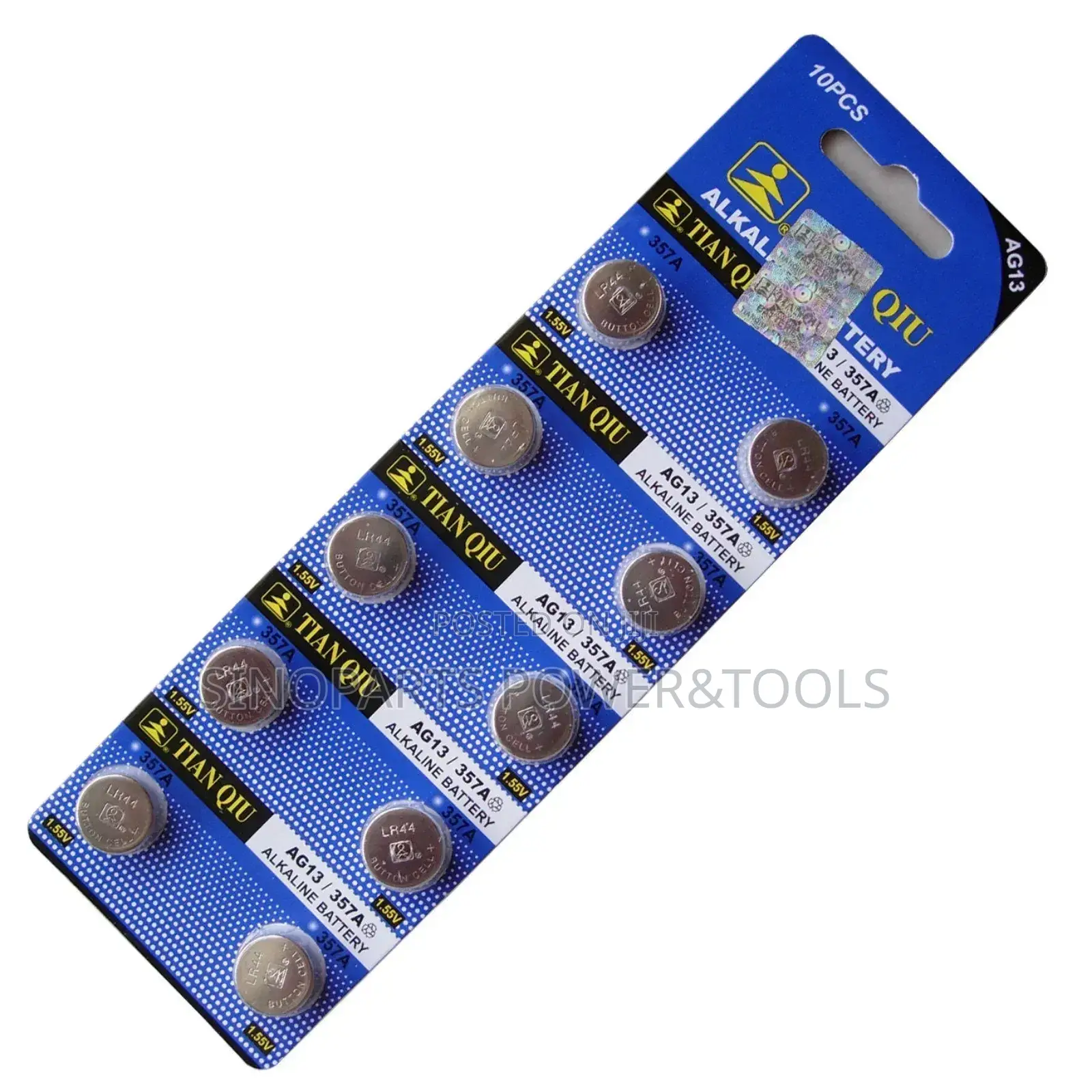 Tianqiu AG13 LR44 Button Cell Battery A76 357 10pcs