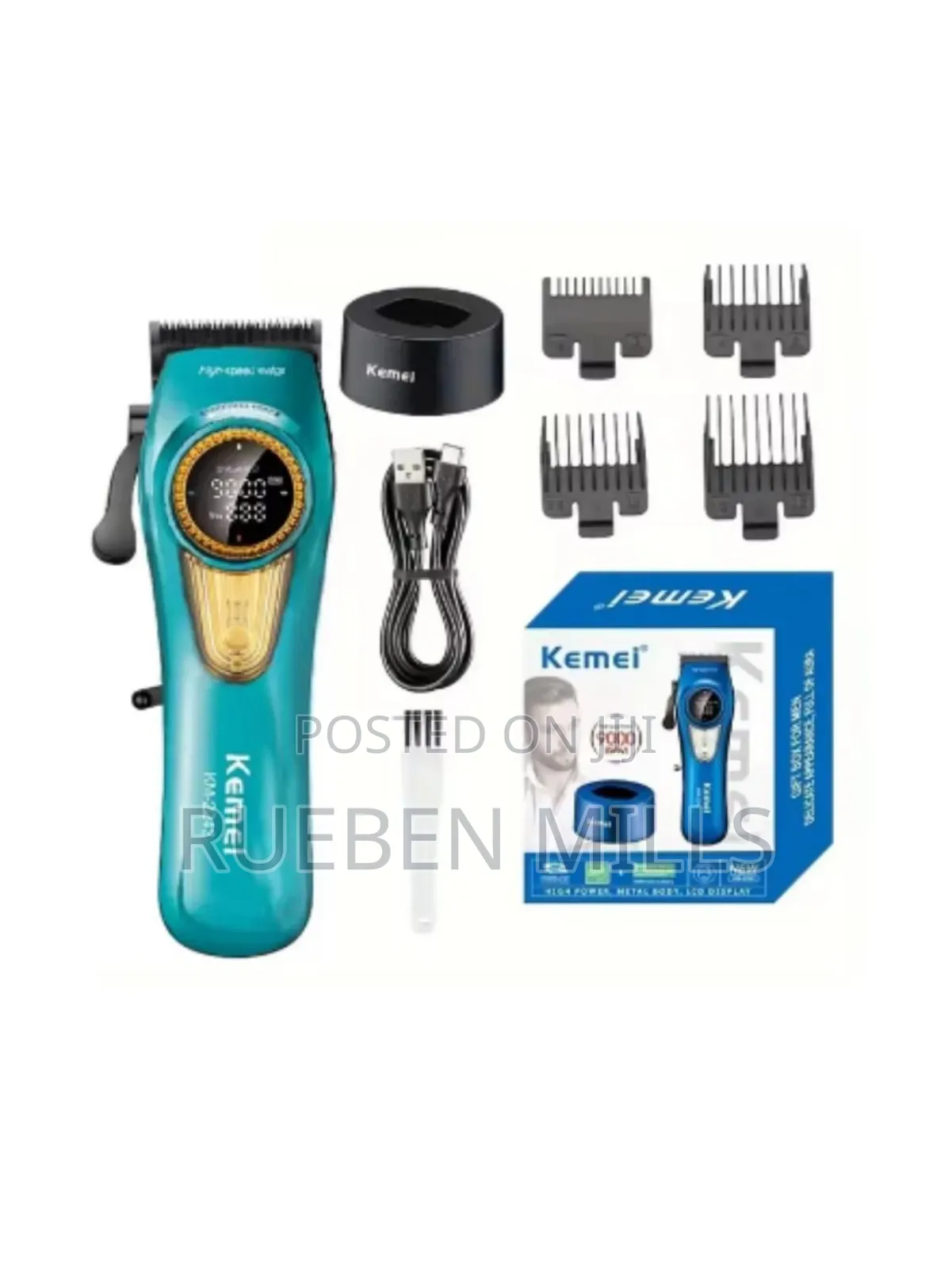 9000rpm Turbo Motor Kemei Barbering Machine Hair Clipper