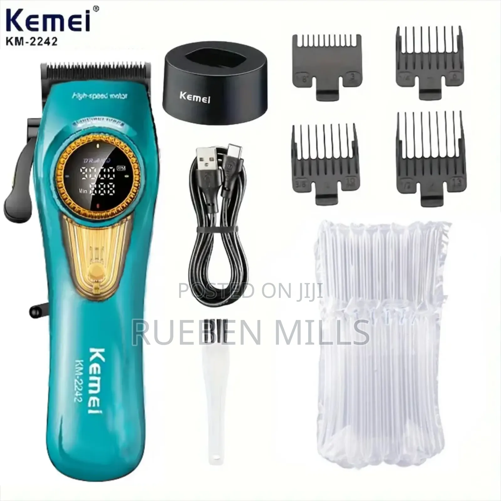 Jual Kemei Km 2242 Clipper 4500mah 9000rpm Barbering Machine