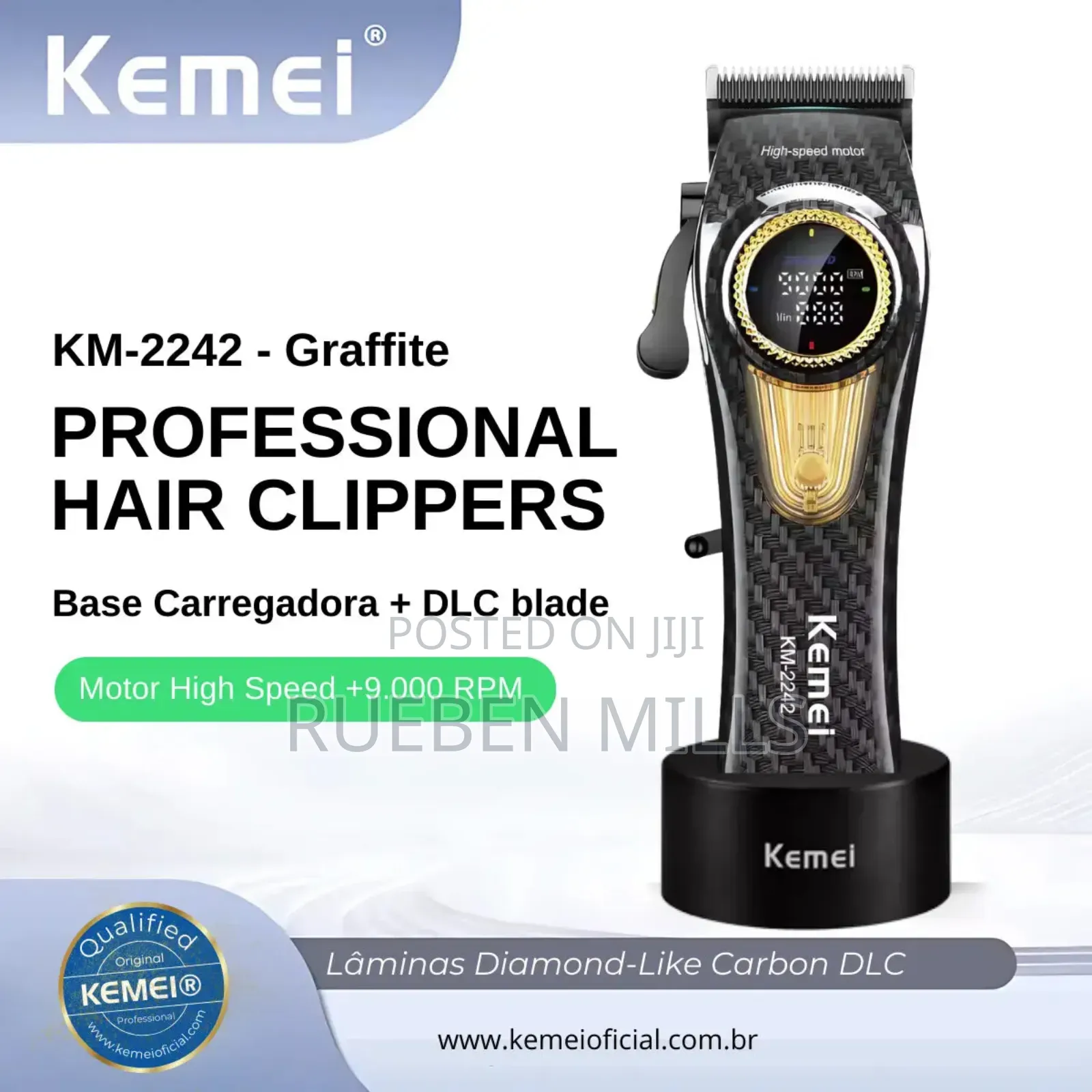 High-Speed Professional Kemei Km-2242 Barbering Machine