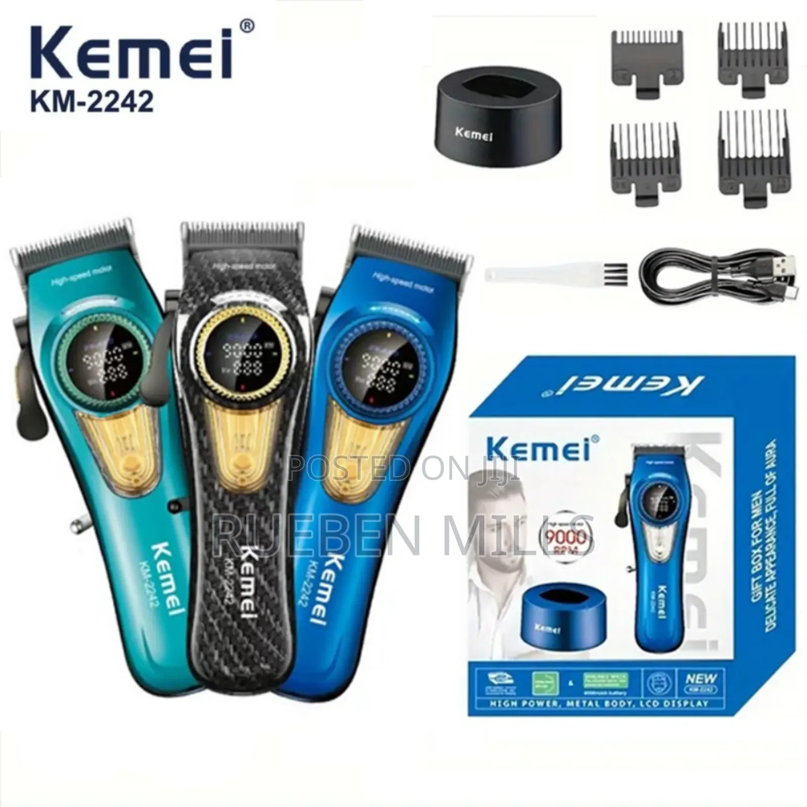 High-Speed Professional Kemei Km-2242 Barbering Machine