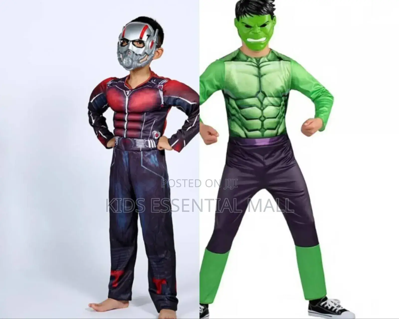 Antman and Green Hulks Muscle Padded Costumes