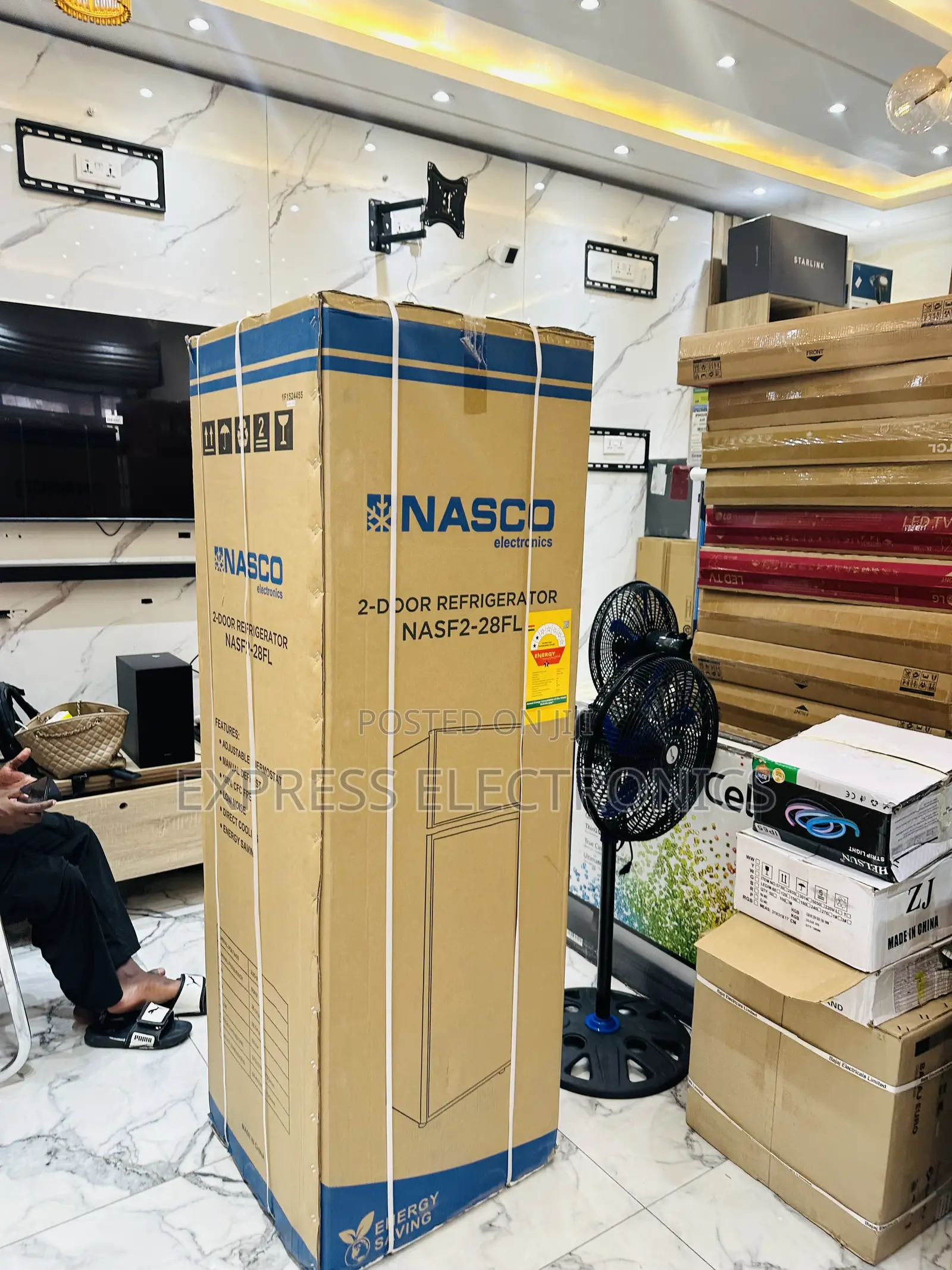 The Current Sleek Fridge Nasco Nasf2-28fl Double Door