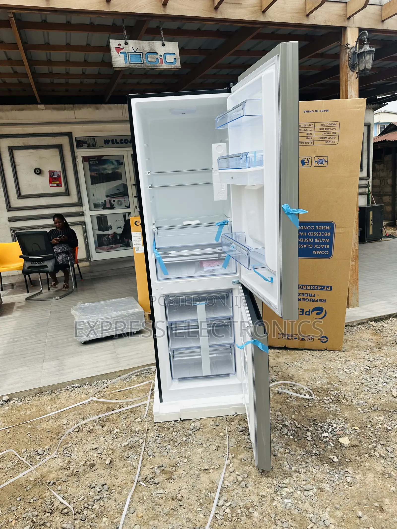 Efficient Energy Pf-433bbwd-1a Double Door Fridge