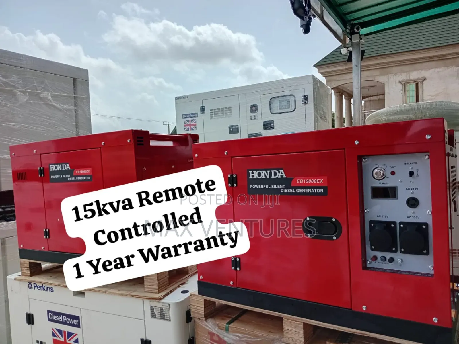 15kva Honda Diesel Engine Key Start + Remote Residential Use