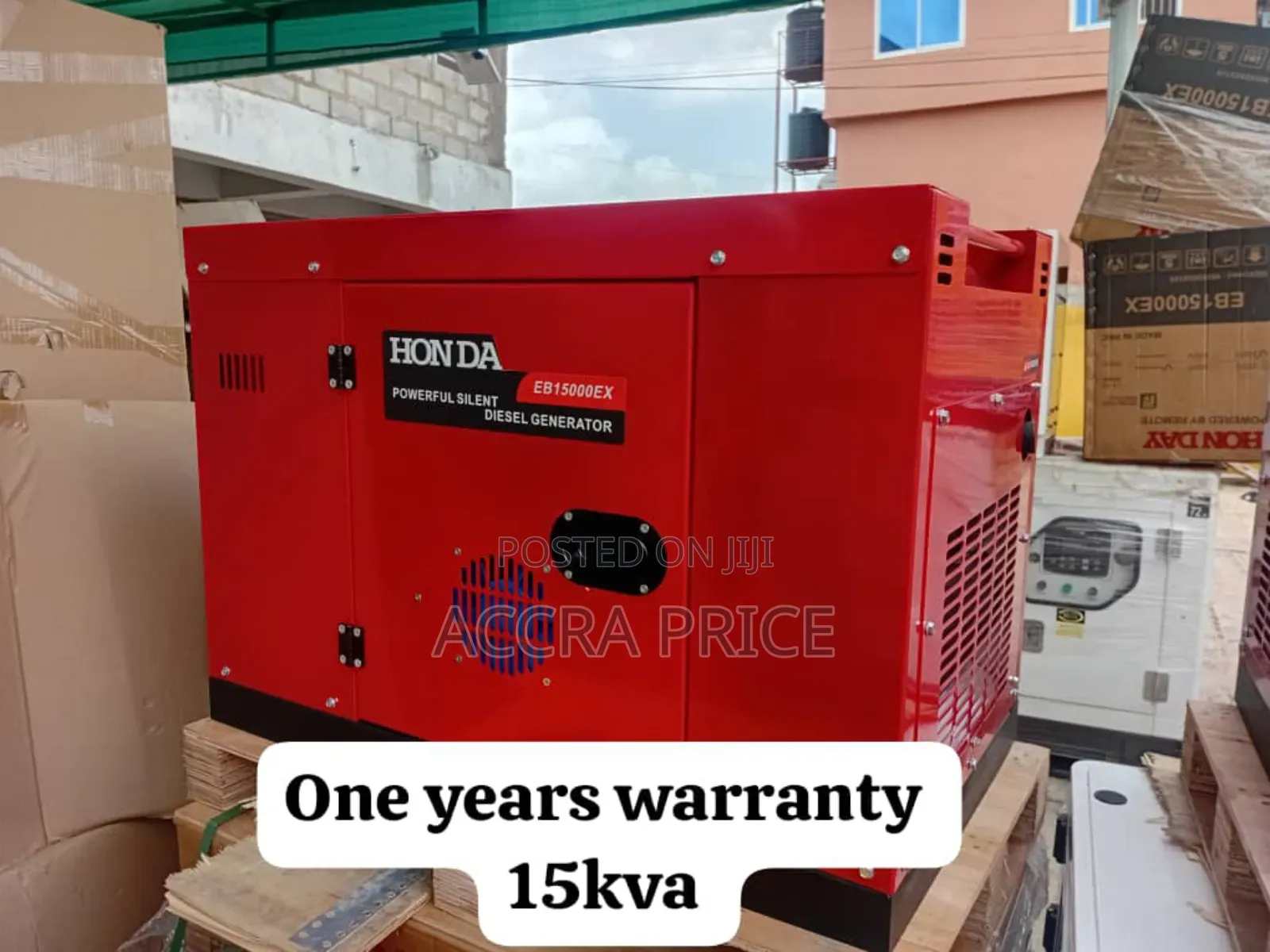 Monochromatic Red Honda 15kva Diesel Generator Diesel Genset