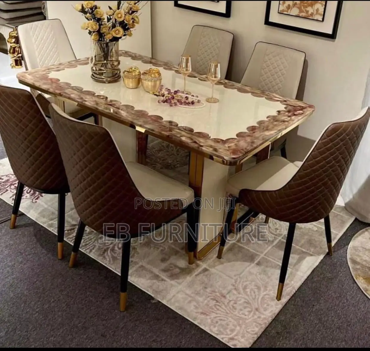 Executive Dining Sets With 6 Chairs