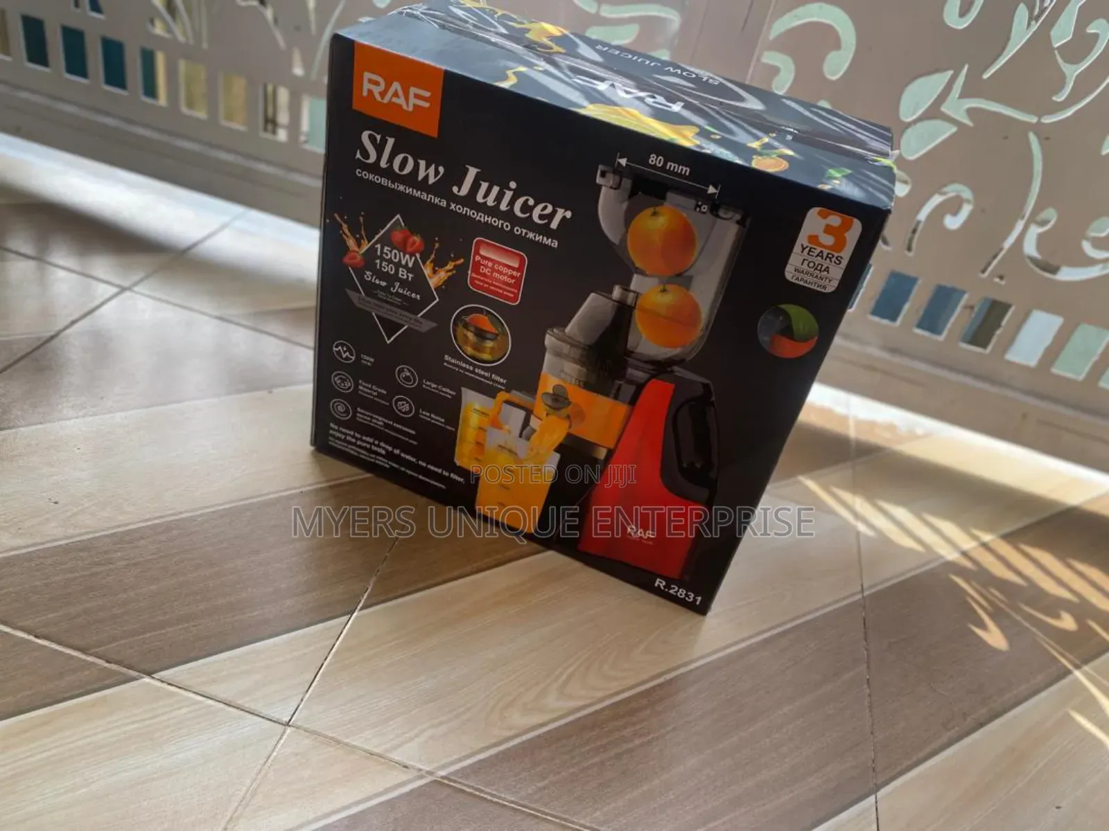 Raf Slow Juicer With Filter, No Water Needed