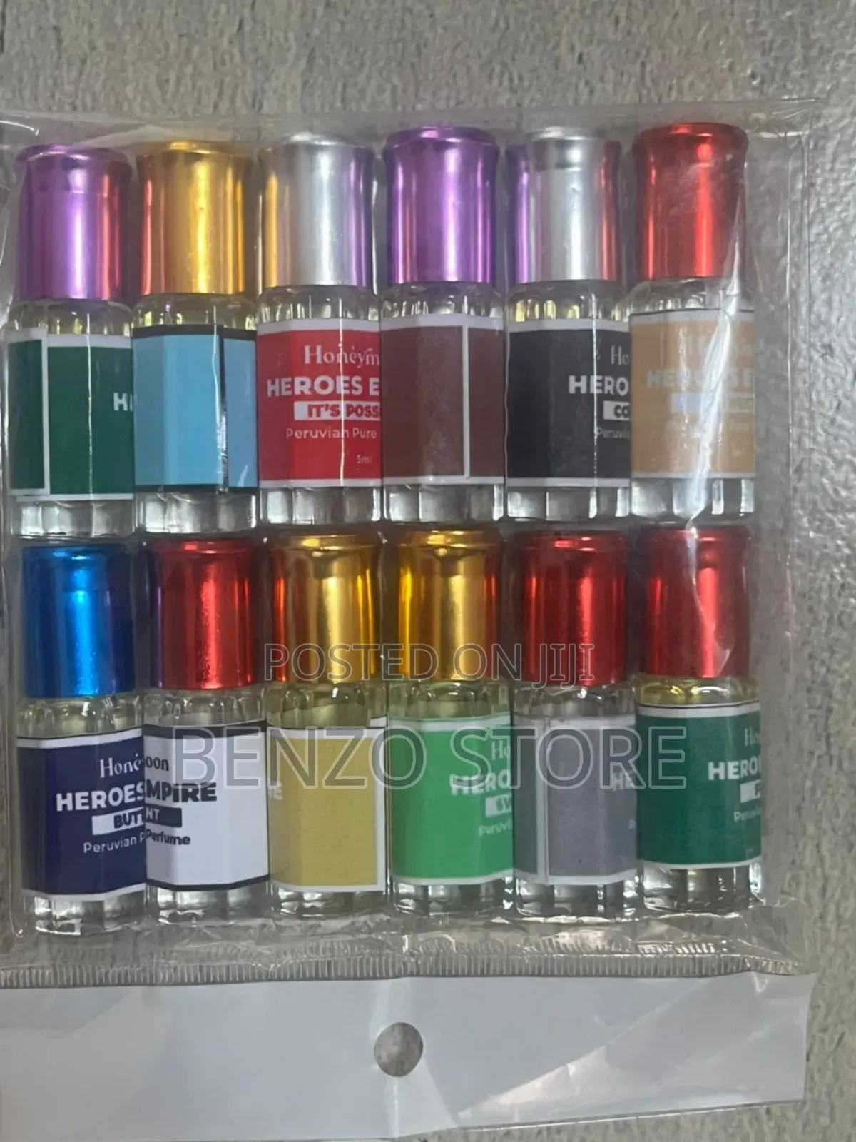 Gift of Fragrance,12 Honeymoon Heroes Perfume Oils One Set