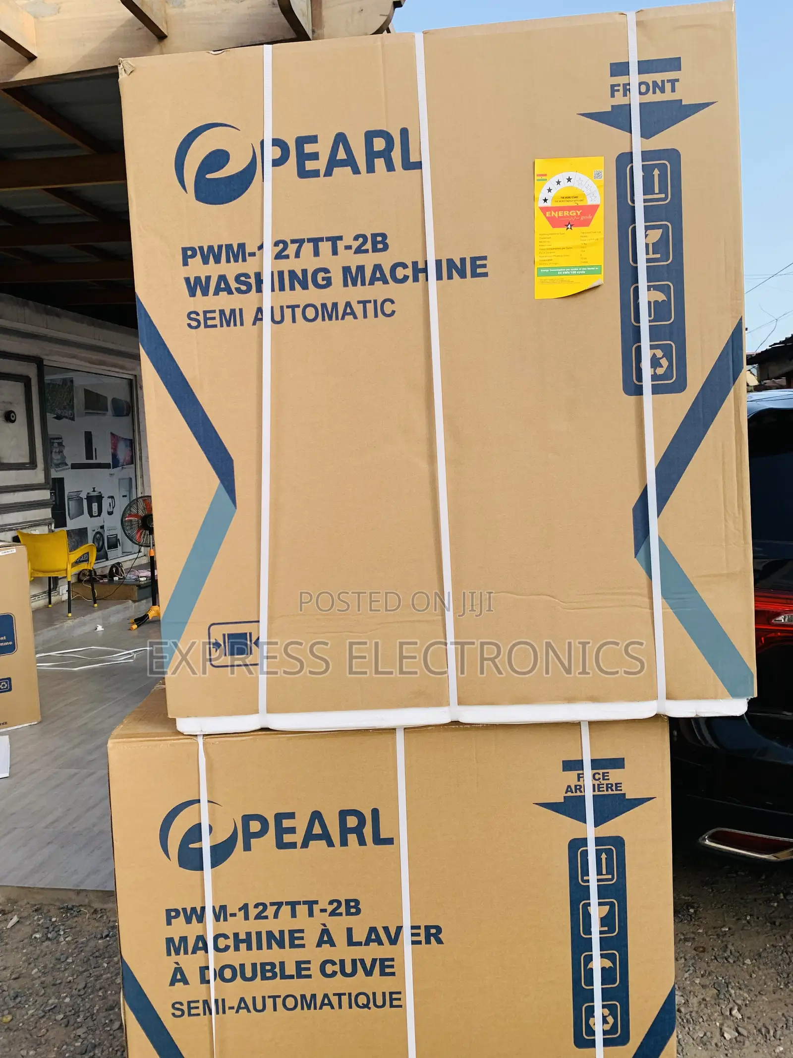 Zealous Sleek Washing Machine 12kg Pearl