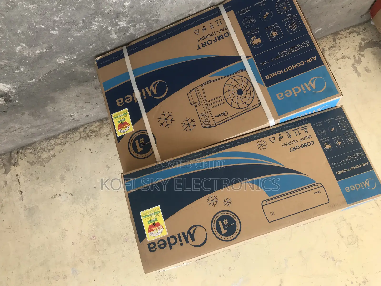 100% Style Midea 1.5hp Split R410 Gas Ac