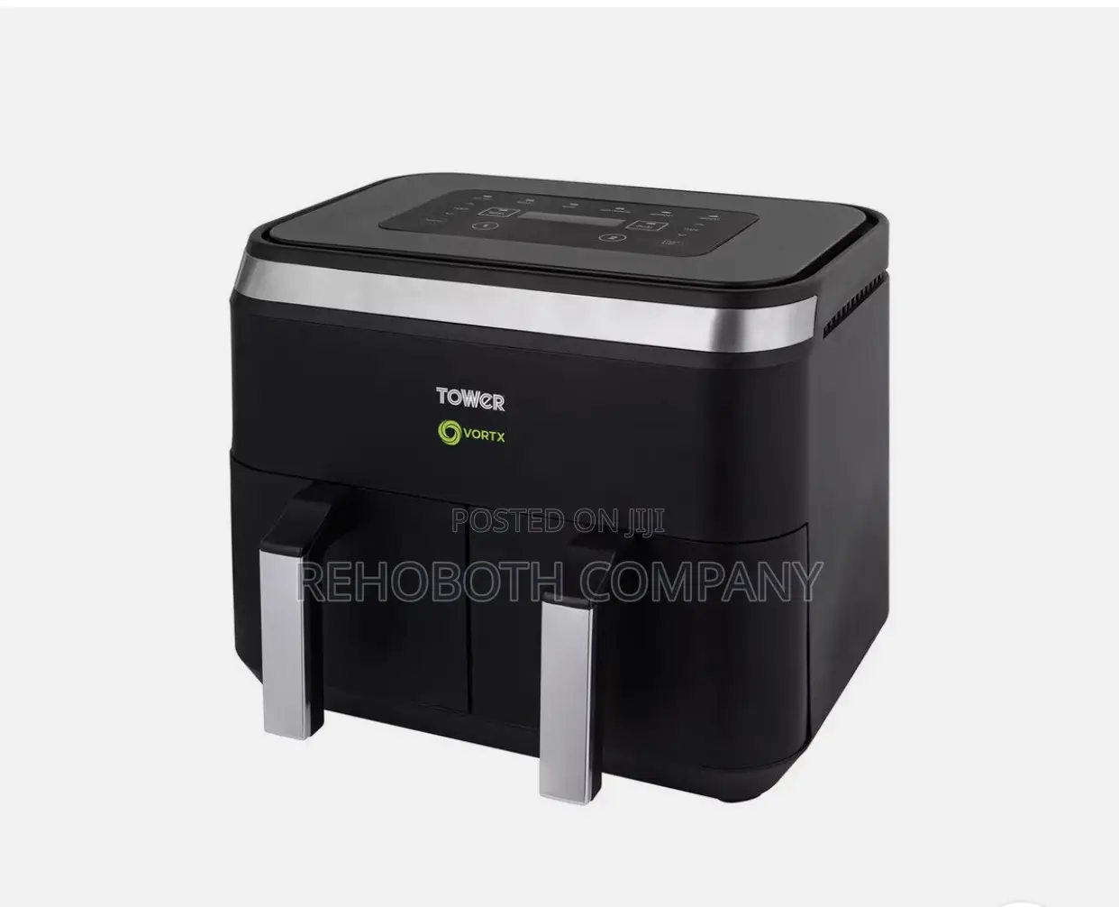 Tower 8l Digital Air Fryer Black Dual Basket