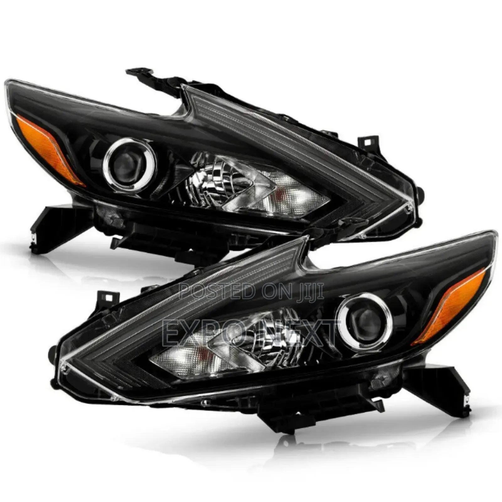 For Nissan Altima Black/Chrome Head Light