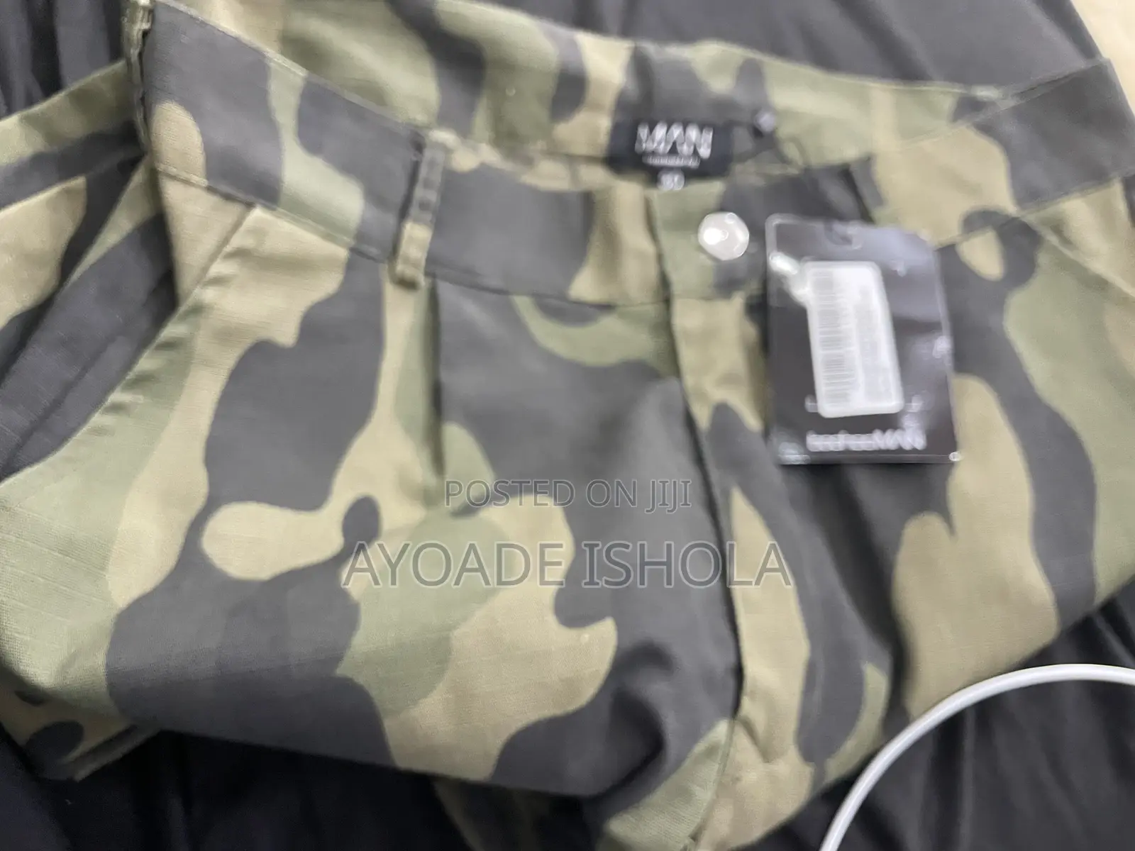 Boohoo Man Camo Combat Front Trouser Size 30