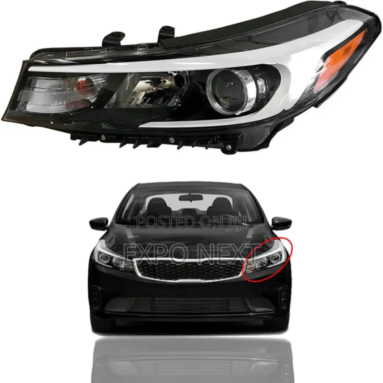 Headlight For Kia Forte 2017 - 2018 Pair