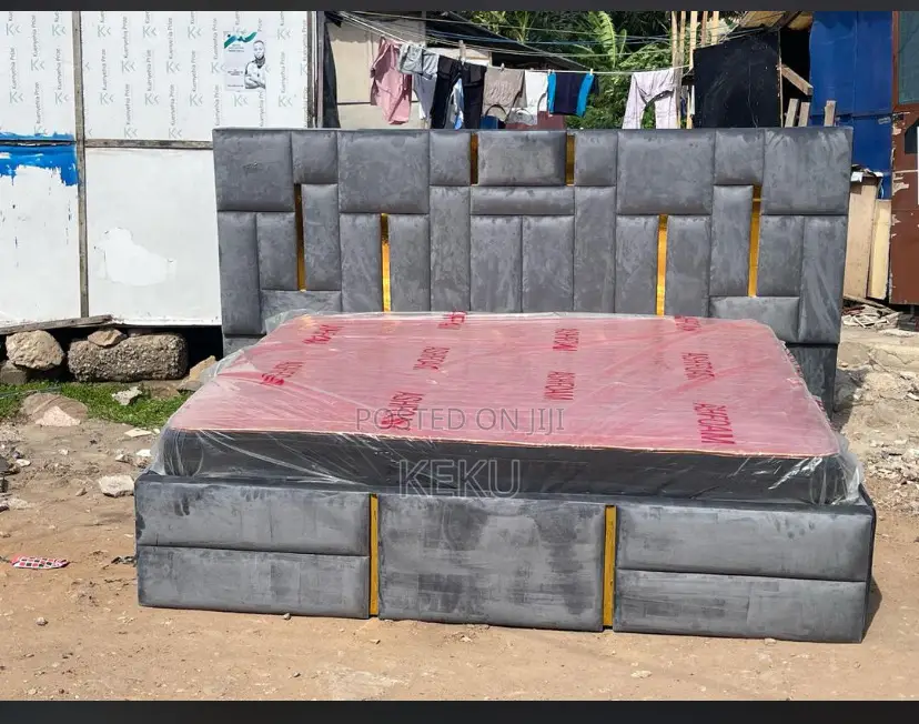 King Size Bed Frame With Mattress