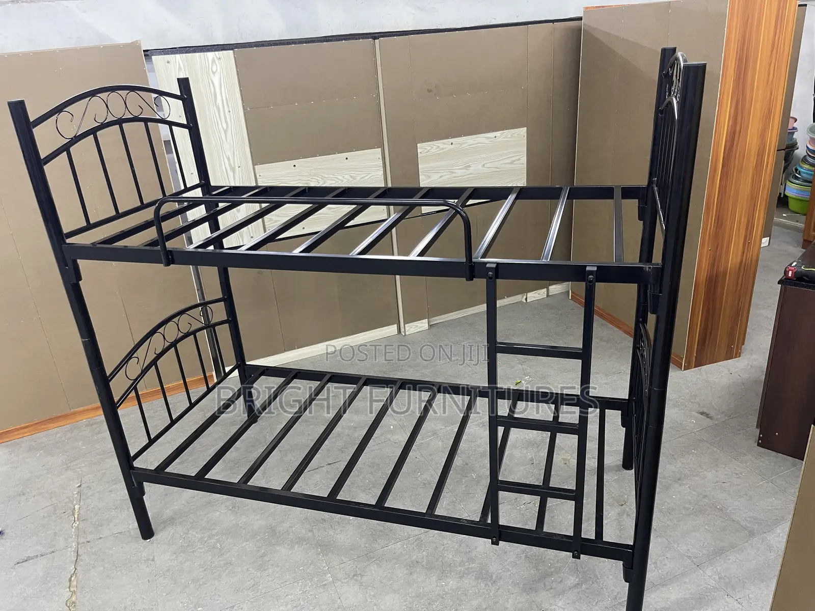 Quality Foreign Metallic One and Half Double Bunk Bed
