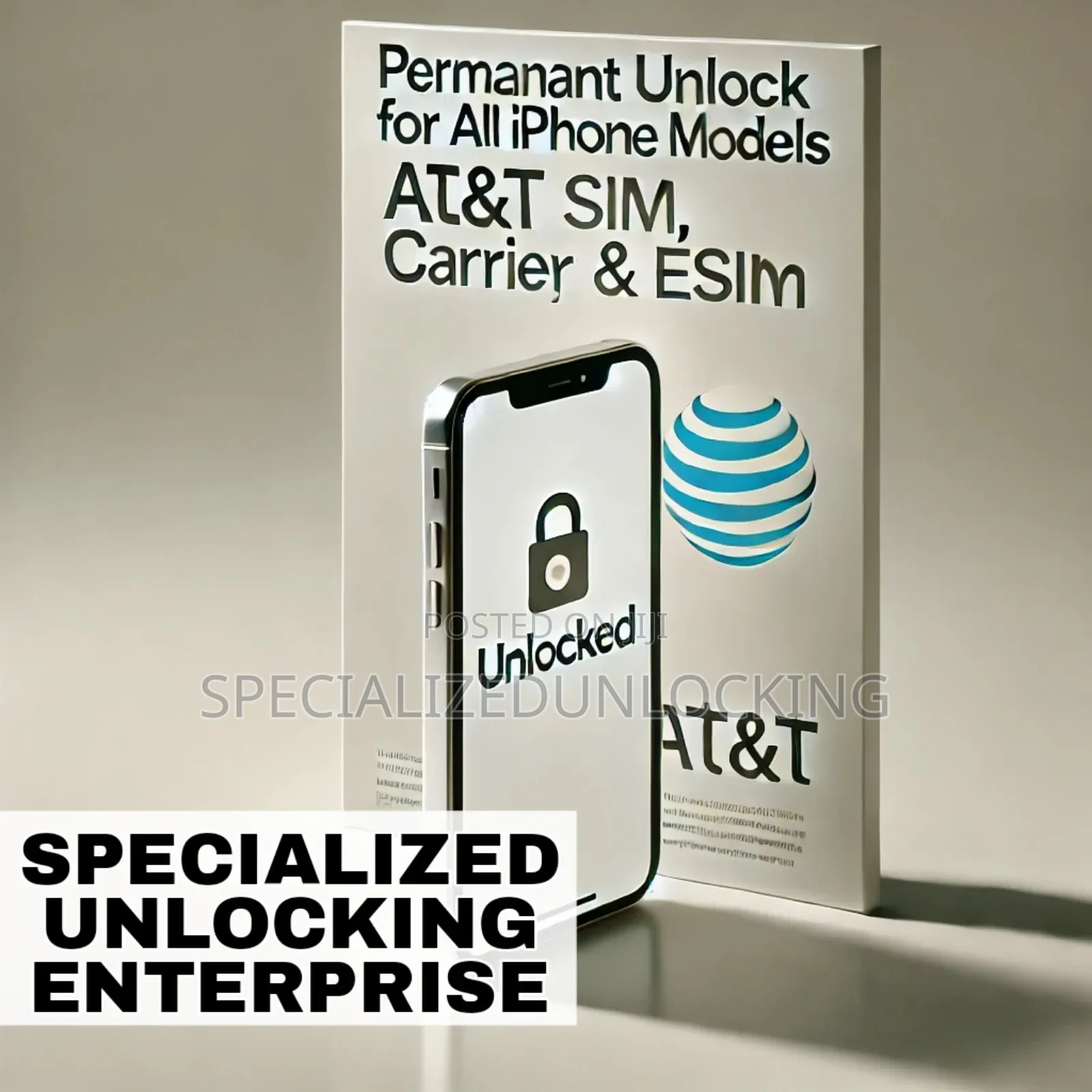 All iPhones at T Network Esim Unlock/Decoding Permanent