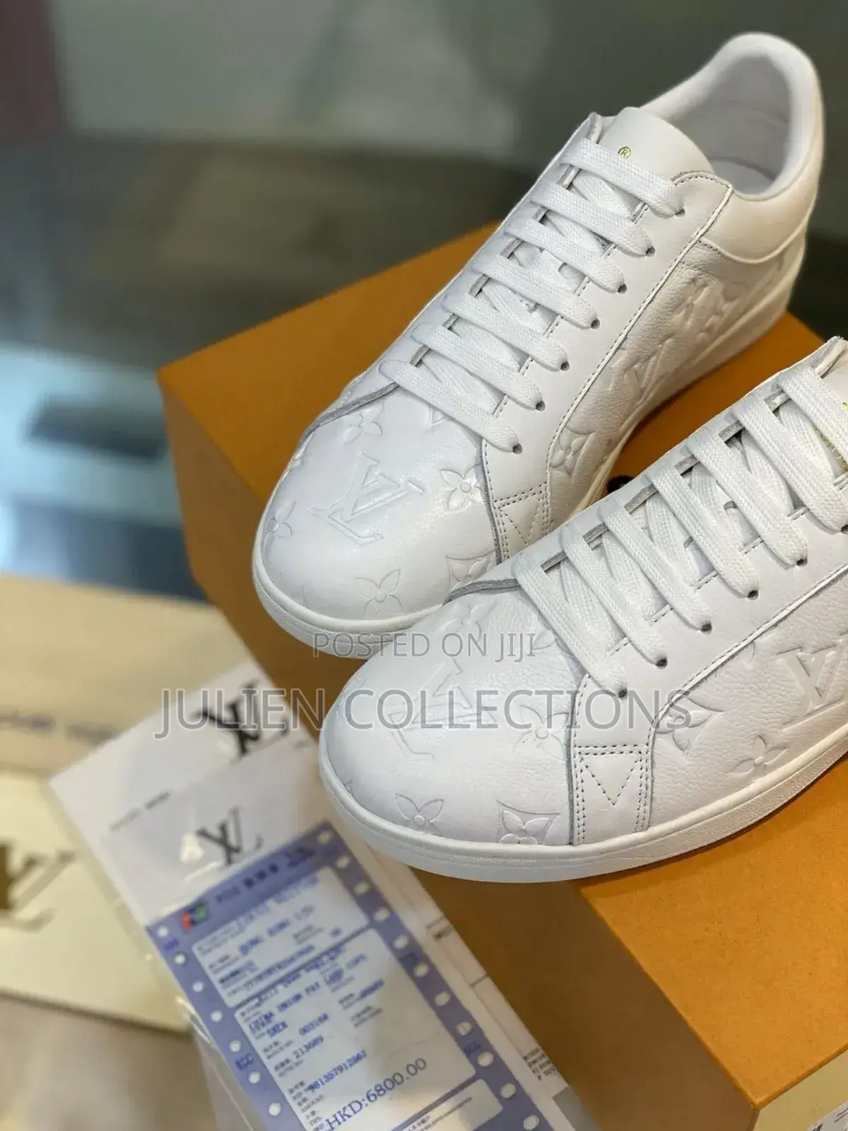Louis Vuitton White Leather