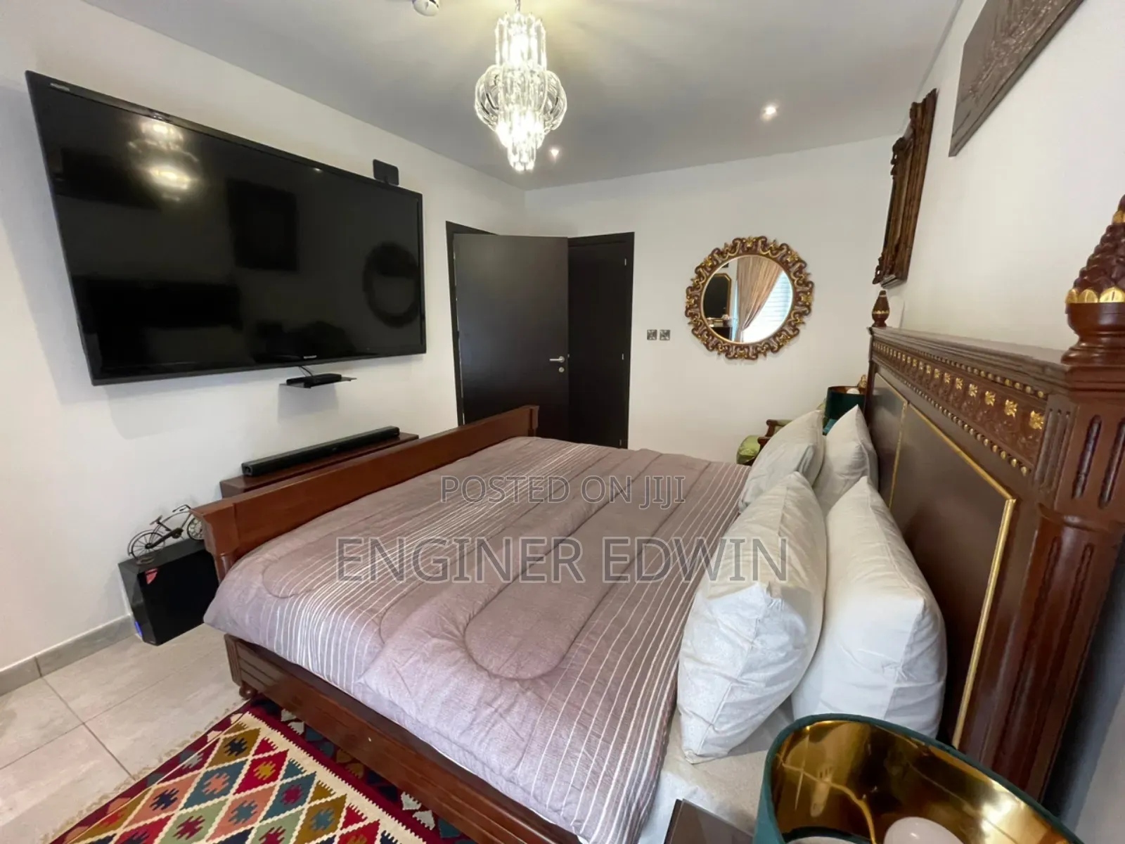Furnished 1bdrm Room & Parlour in Signature Apartment, East Legon