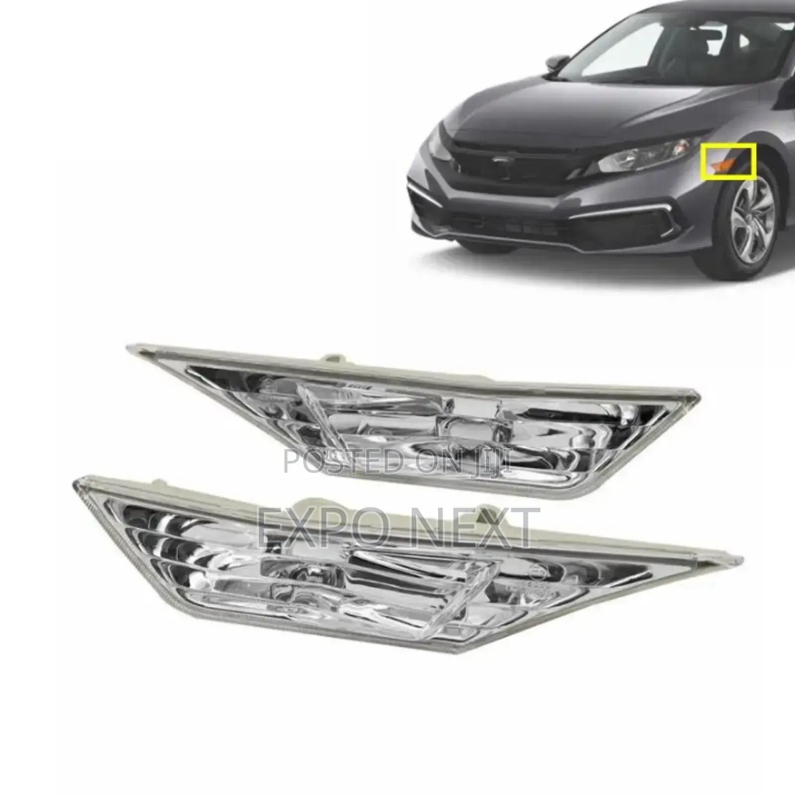 Front Fender Reflector for Honda Civic 2016-2019