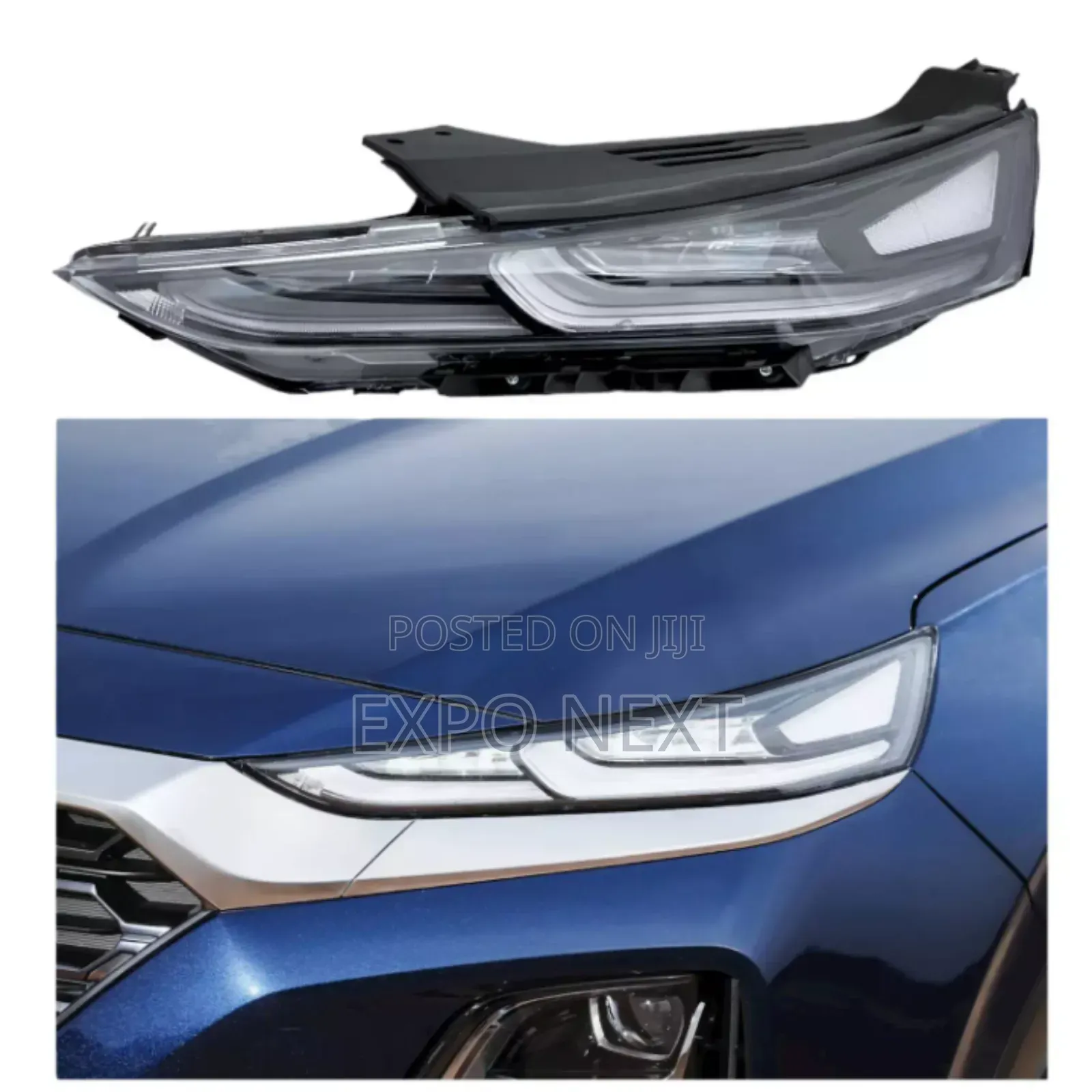Head Lights Front Led Running for Hyundai Santa Fe 2019-2020