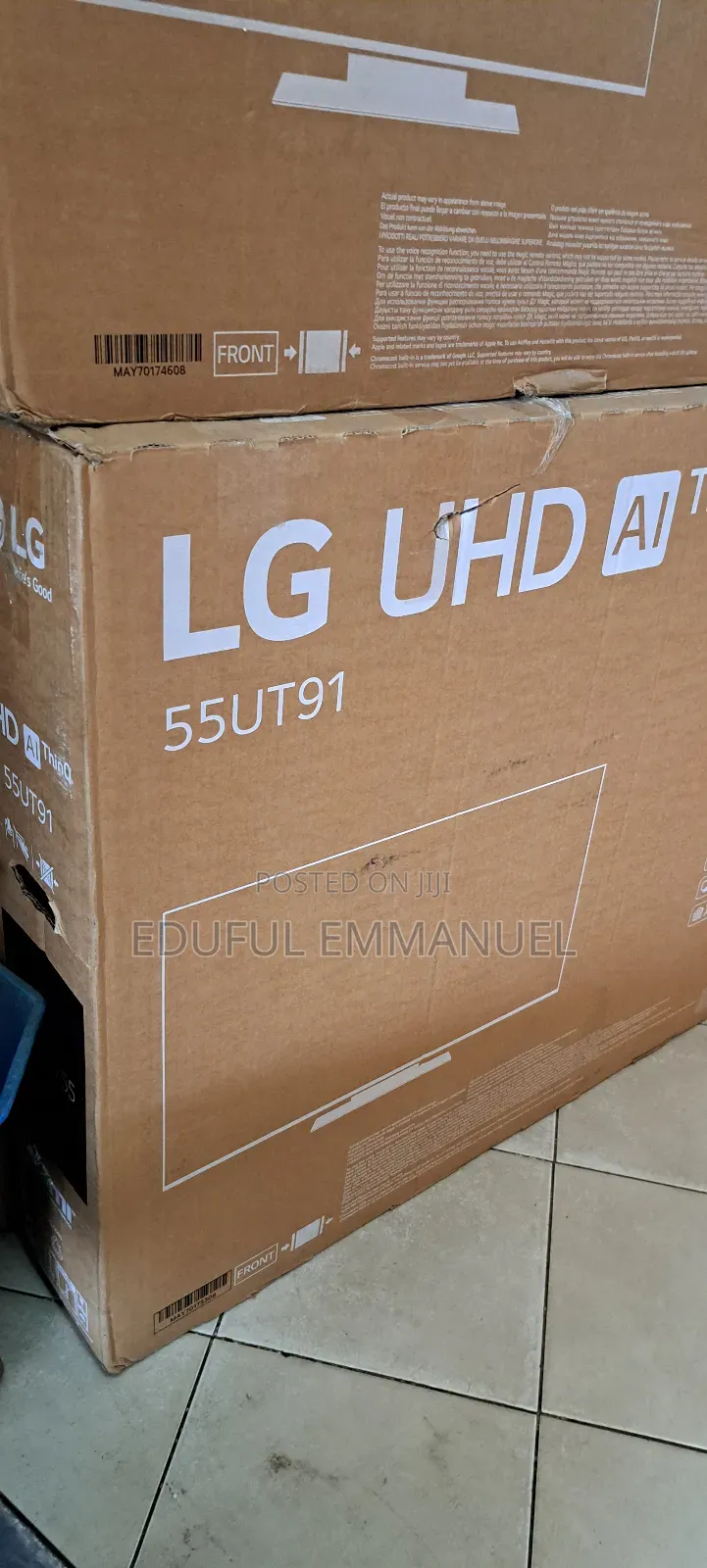 Lg 55" Sleek and Stylish Ut91 Uhd 2024/25 Smart HDR