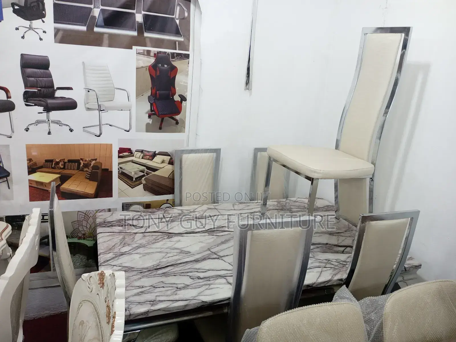 White Marble Dining
