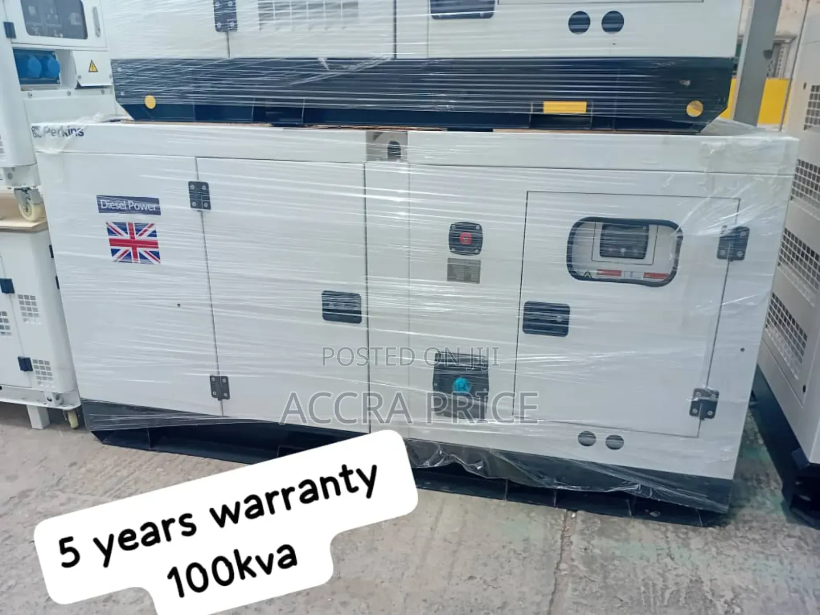 Energy Redefined Perkins Uk 100kva Diesel Genset Push Start