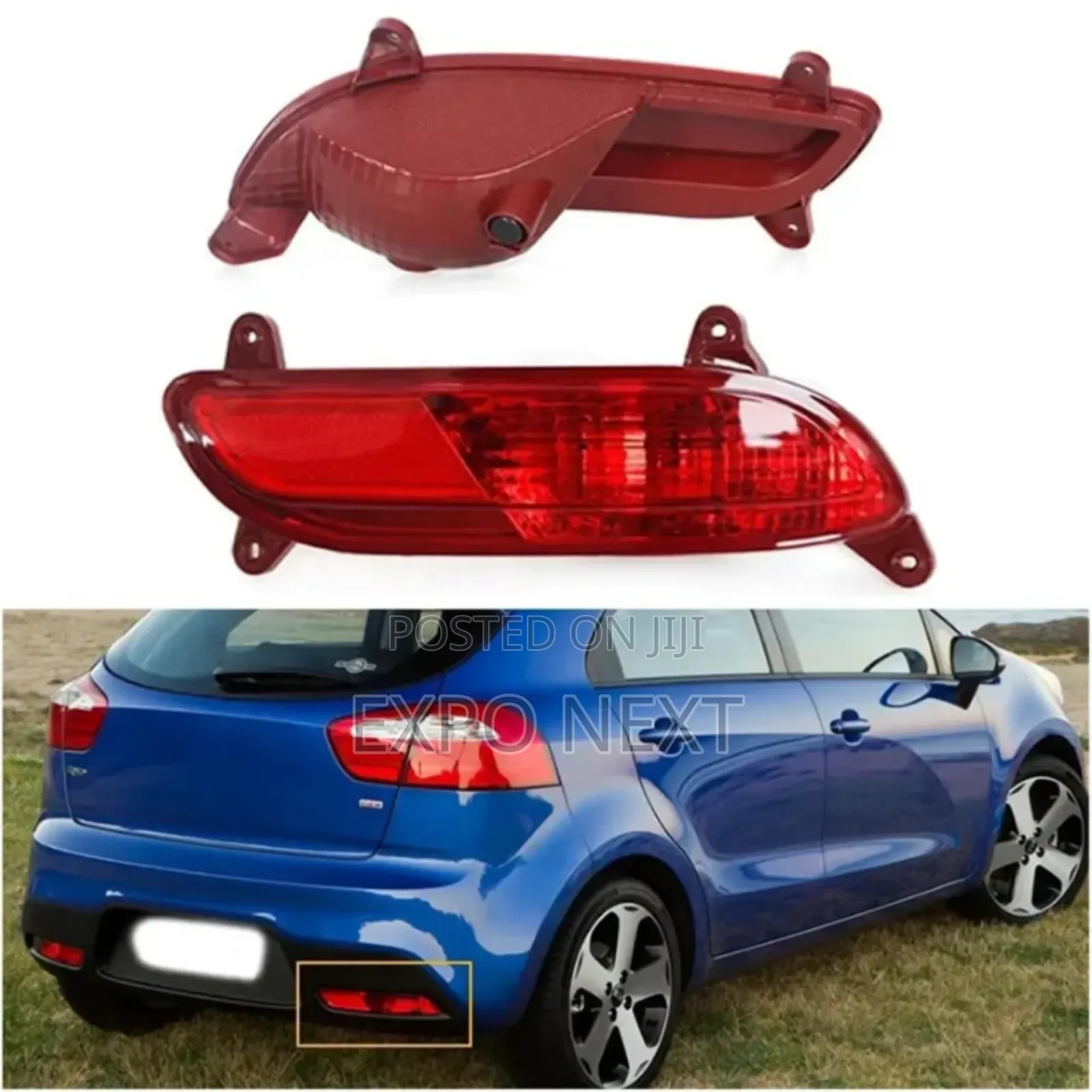 Bumper Fog Light Reflector for Kia Rio Hatchback 2012 -2015