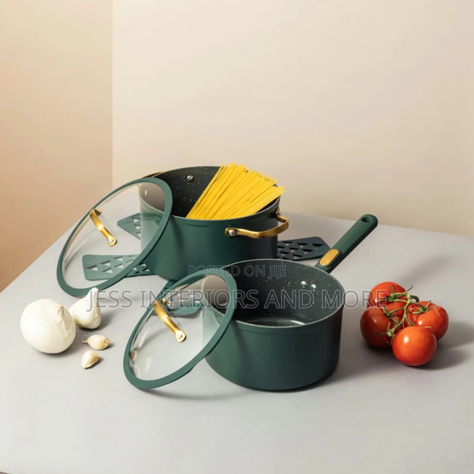 Thyme Table Granite 12-Piece Cookware Set Non-Stick