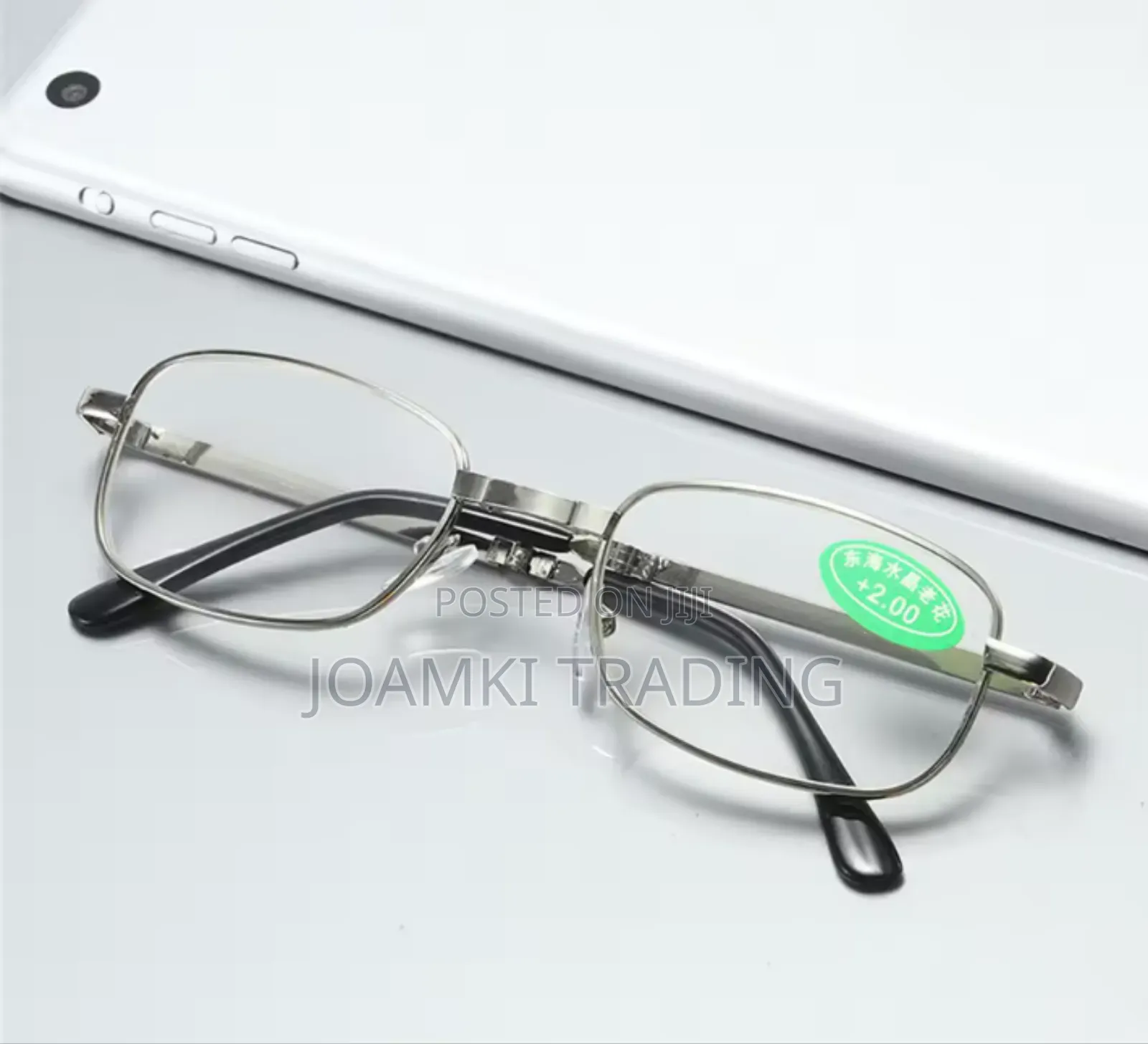 Presbyopia Anti Blue Light Reading, Metal Foldable Glasses.