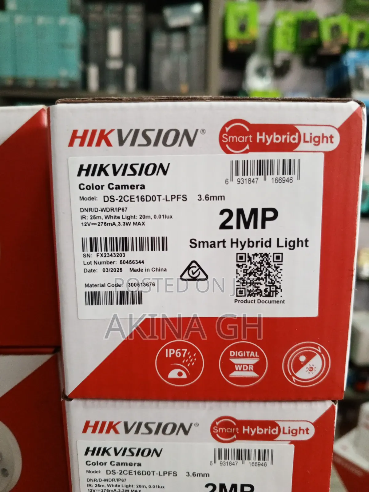 Hikvision 2mp Analog Smart Hybrid Color Camera Bullet