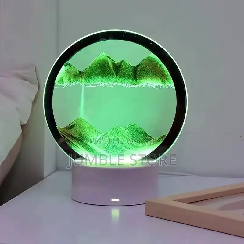 6color Led Flowing Sand Table Lamp