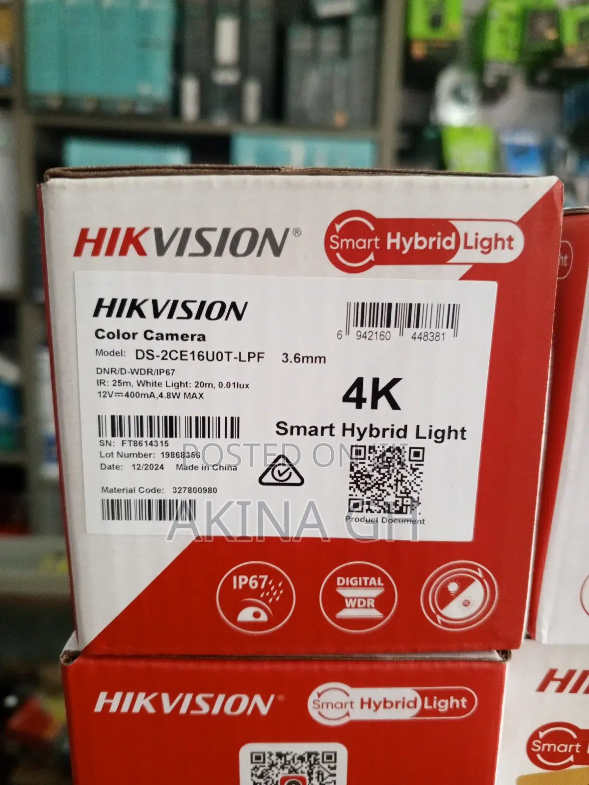 Hikvision Smart Hybrid Light 8mp Analog Bullet Camera
