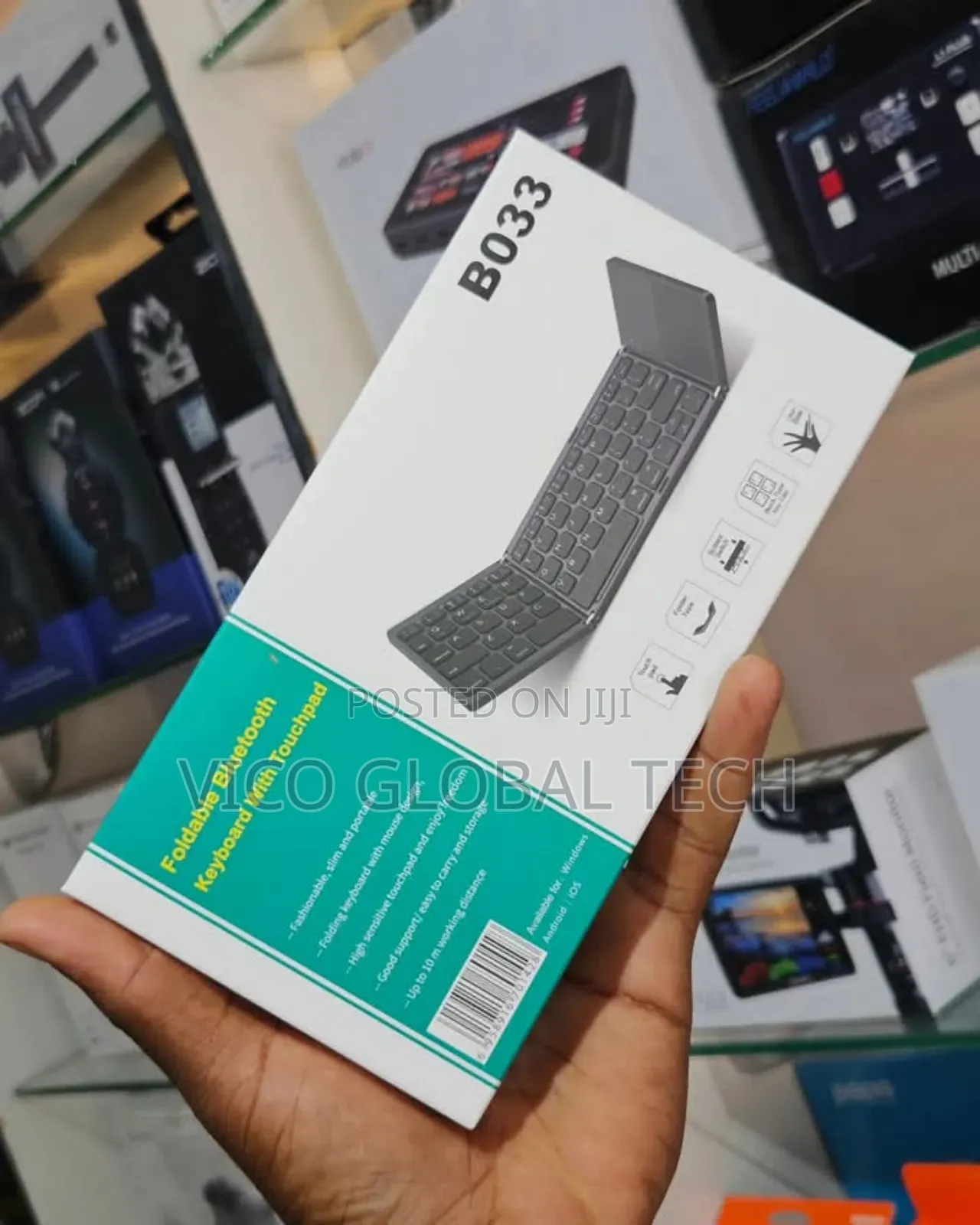 Foldable Bluetooth Keyboard With Touchpad