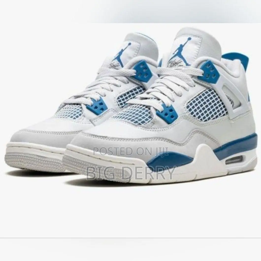 Air Jordan 4 Blue and White