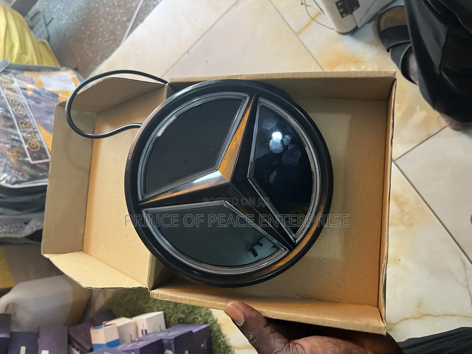 Mercedes Benz C250 C300 White Led Front Emblem or Crown