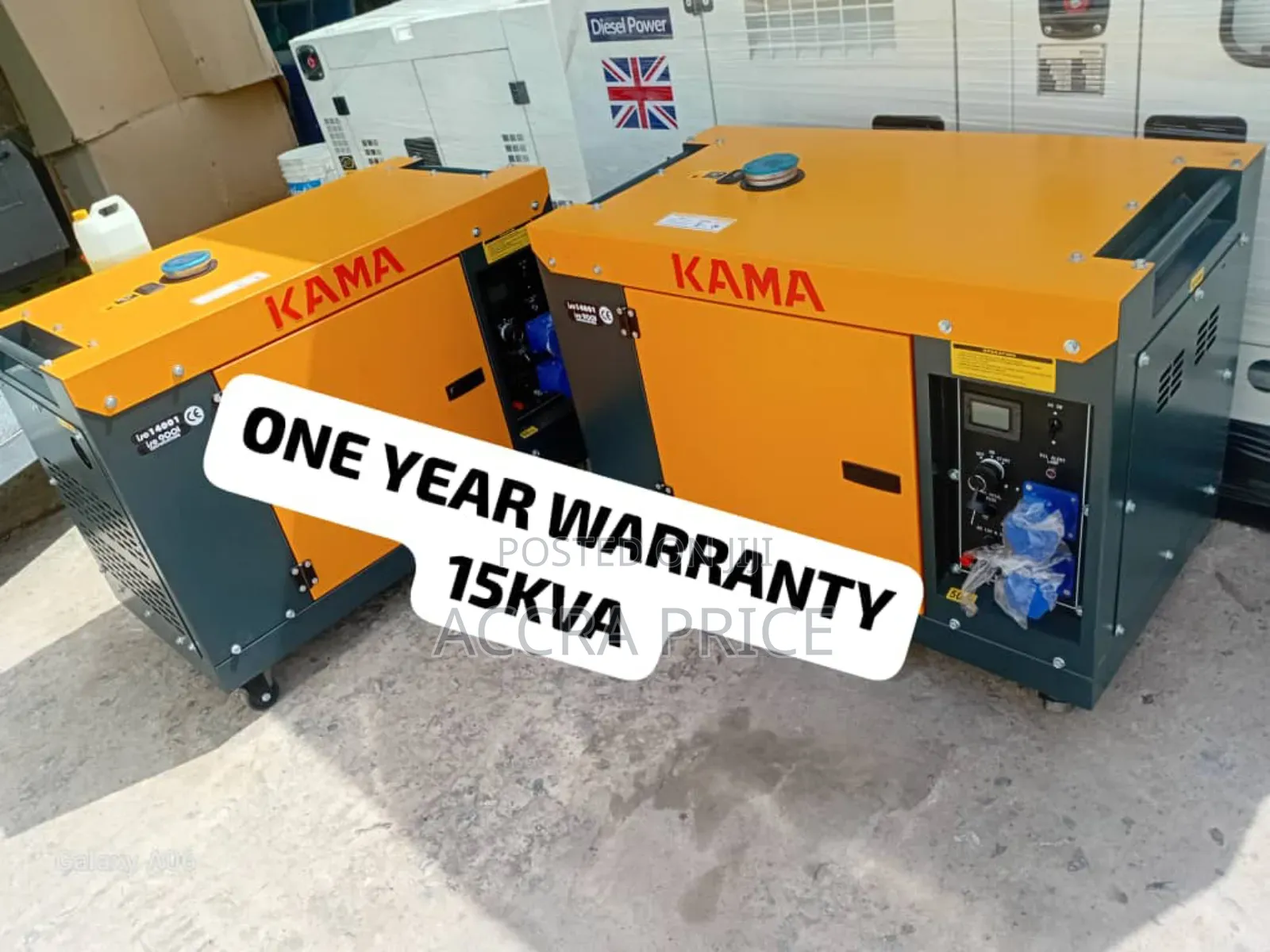 Air Cooled 15kva Kama Diesel Generator 15kva Diesel Gen