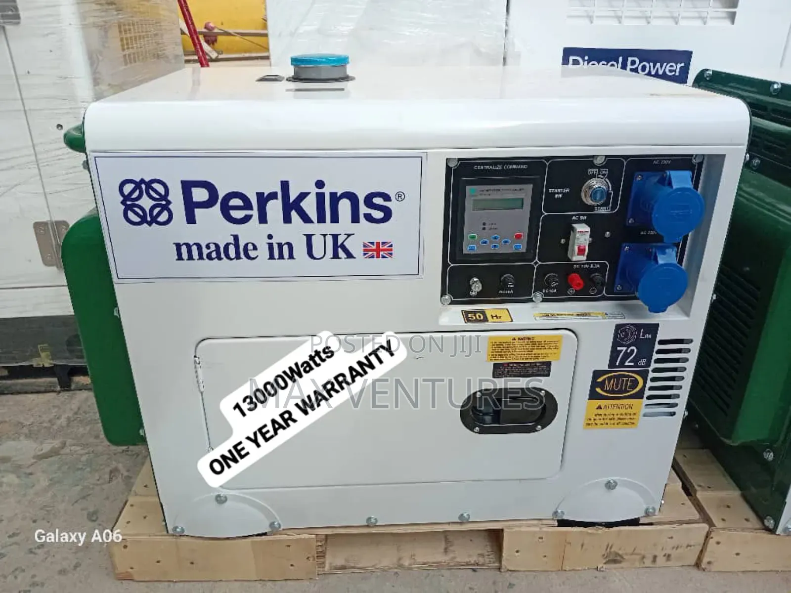 Perkins 10kva Diesel Powered Volt Meter Field Proven
