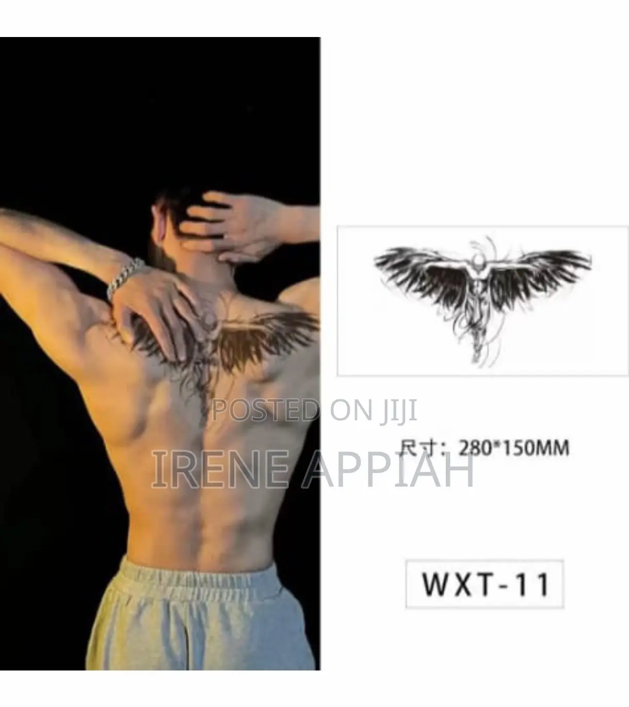 Semi Permanent Front and Back Tattoos
