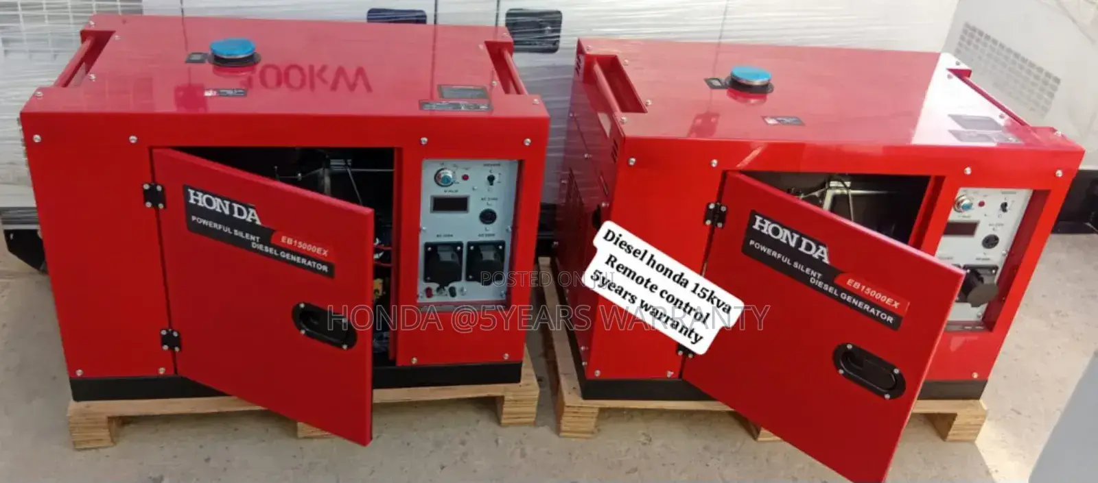 Plug Into Electric Energy 15kva 15000watt Honda Remote Start
