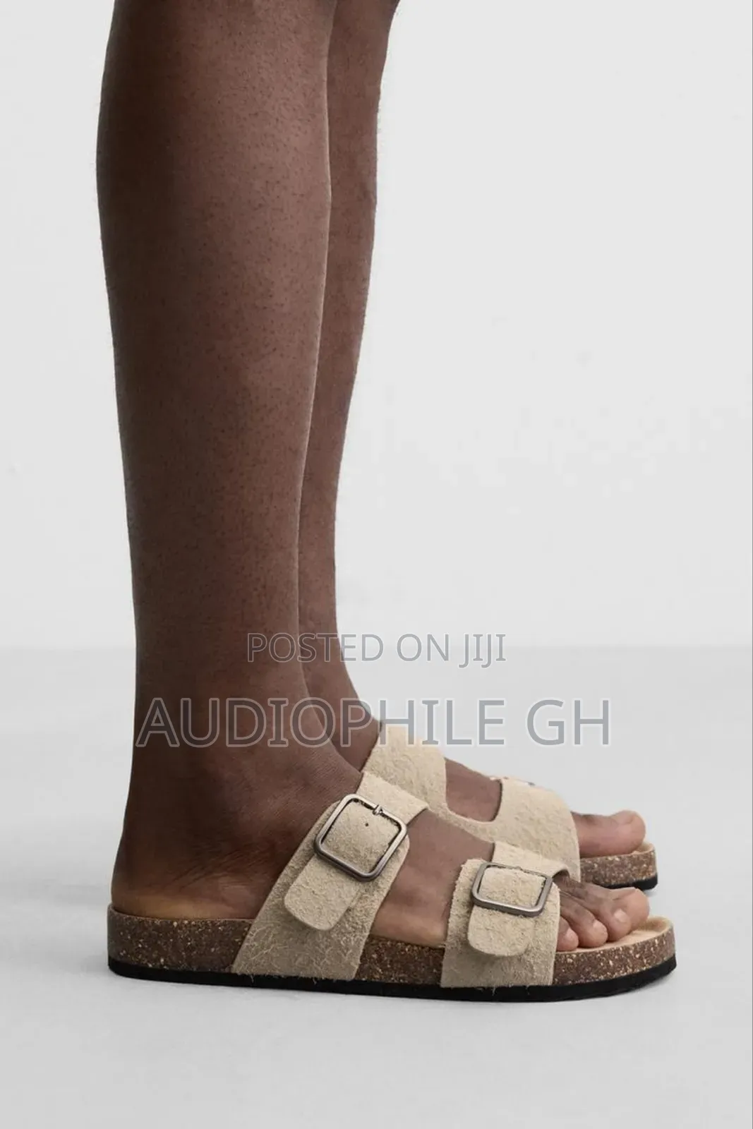 Zara Double Buckle Leather Sandals