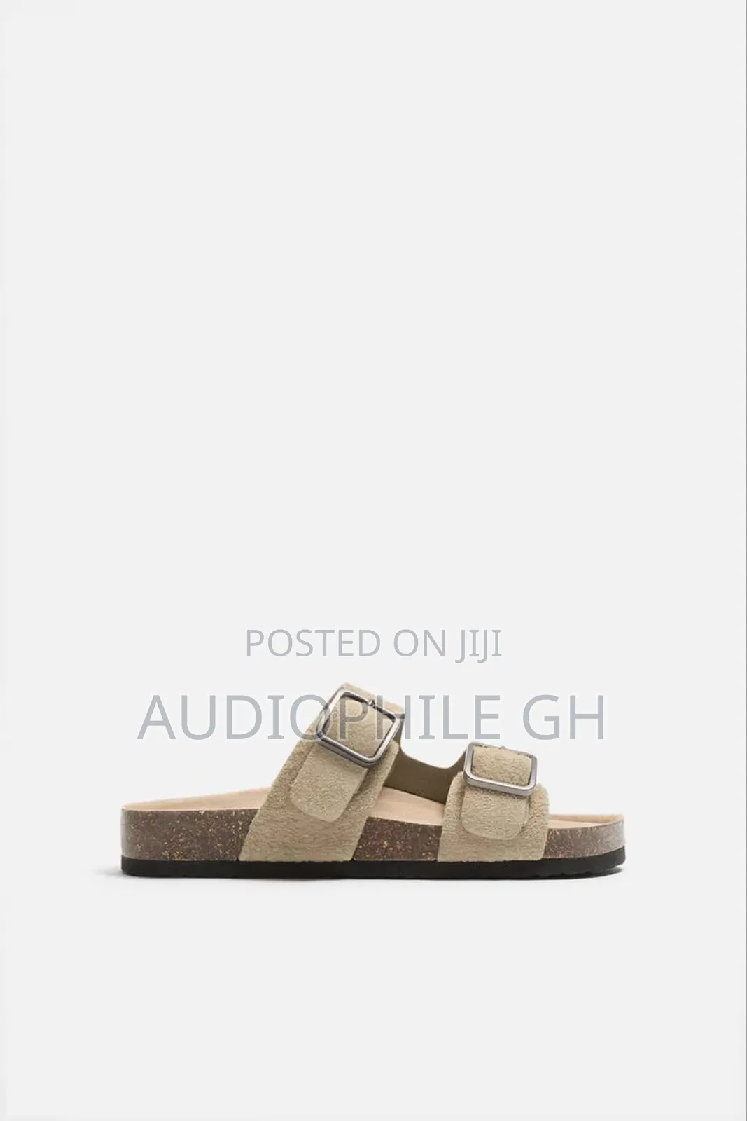 Zara Double Buckle Leather Sandals