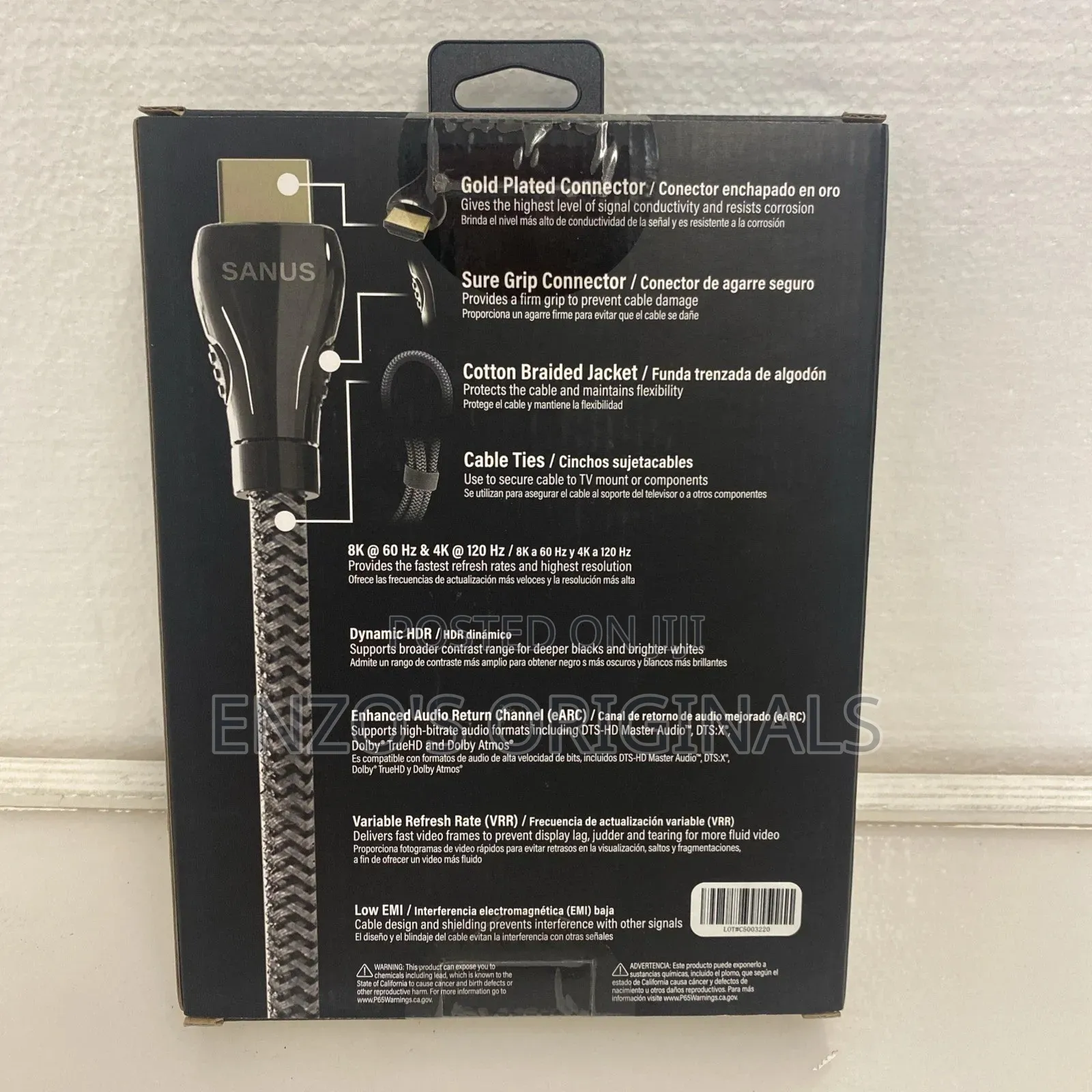 Hdmi 2.1 8k Ultra Certified Cable Original 3m