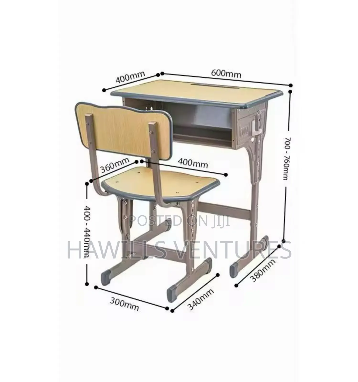 JHS/SHS High School Desk and Chair
