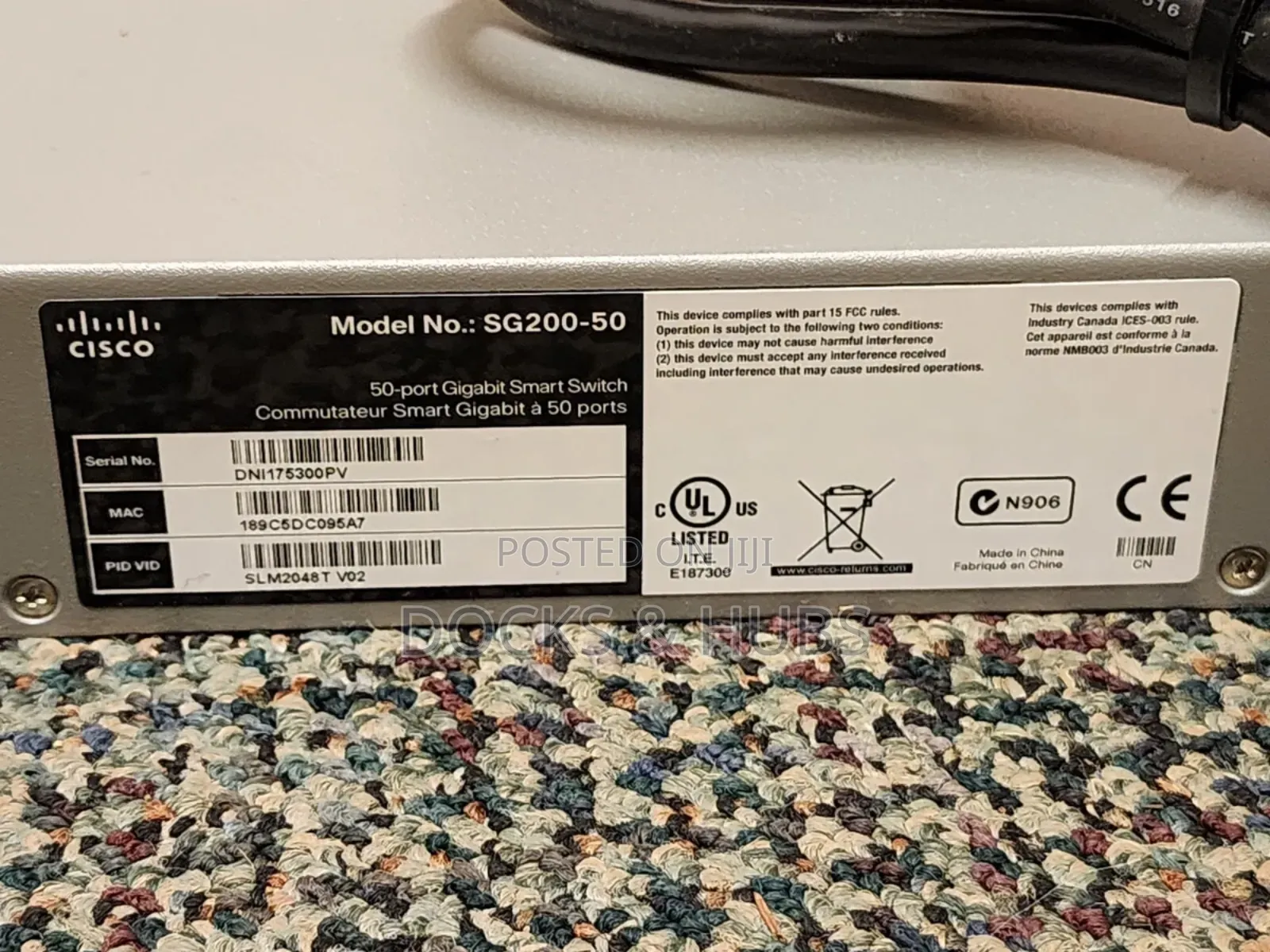 Cisco Sg200-50fp 50 Port Gigabit Smart Ethernet Switch