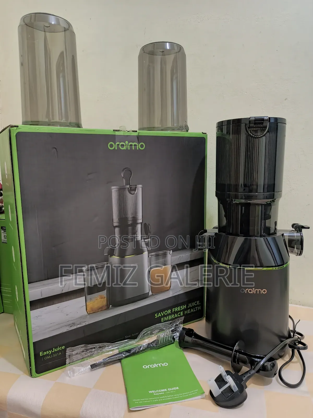 Oraimo Easyjuice 108mm Diameter 800ml Slow Juicer