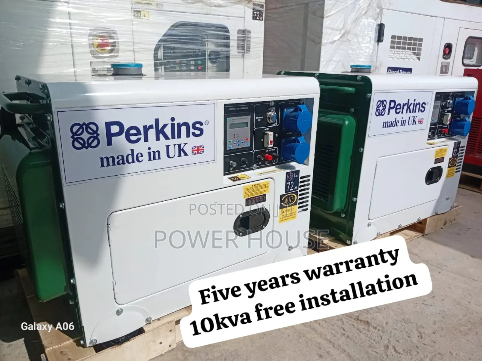 Monitoring Power Perkins 13000watts 10kva