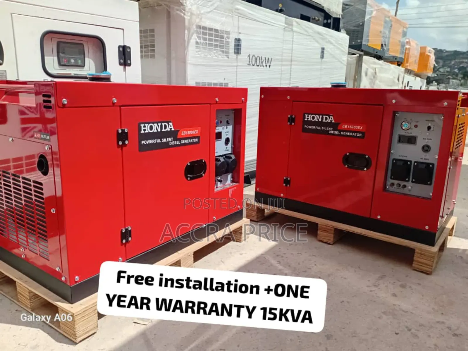 Contemporary 15kva Honda Diesel Genset With Strong Battery